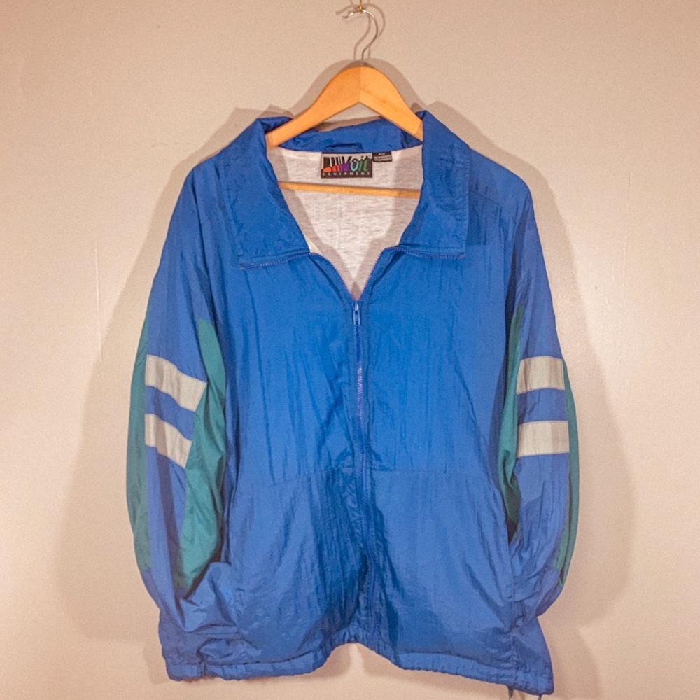Vintage Windbreaker Bomber Jacket Oversized
